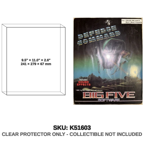 Commodore Big Five Defense Command TRS80 Game Box