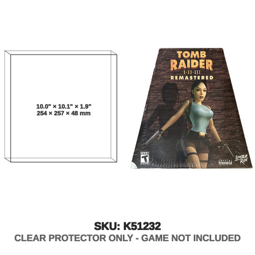 Tomb Raider I-II-III Remastered Collectors Edition Trapezoid/ Pyramid Shape Box Tomb Raider I-II-III Remastered Collectors Edition Trapezoid/ Pyramid Shape Box