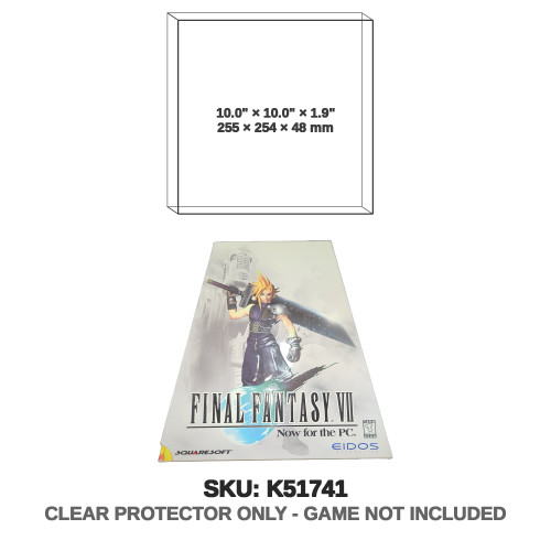 Final Fantasy VII PC Game Trapezoid/ Pyramid Shape Box