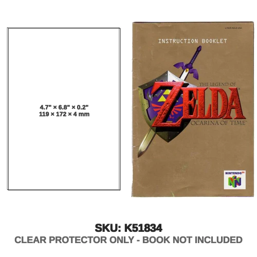 Nintendo The Legend of Zelda N64 Instruction Booklet