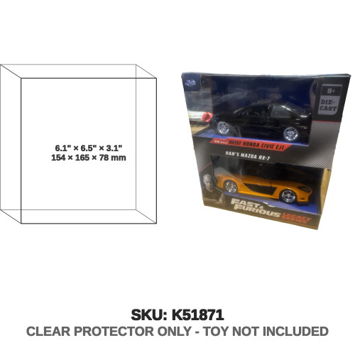 Heist Honda Civic EJ1 & Han's Mazda RX-7 Fast & Furious Legacy Diecast 2-Pack