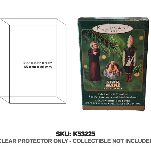 Hallmark Star Wars Episode 1 Keepsake Ornament Jedi Council Members Set 2000