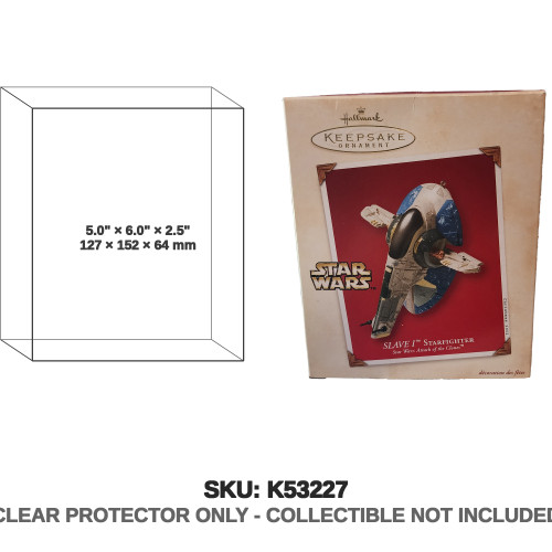 Hallmark Star Wars Attack Of The Clones Keepsake Ornament Slave 1 Starfighter 2002