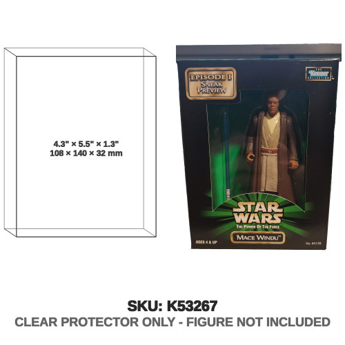 Mace Windu Star Wars Episode I Sneak Preview Power of the Force Figure