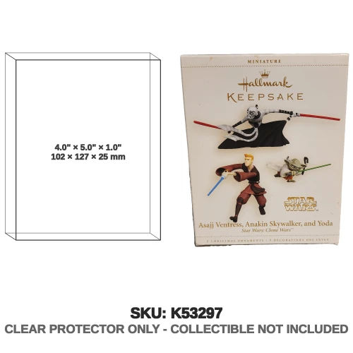 Hallmark Star Wars The Clone Wars Keepsake Ornament Asajj Ventress Anakin Skywalker Yoda 2006