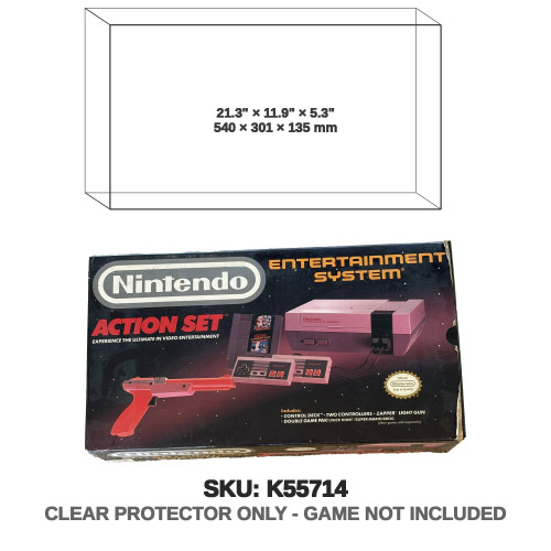 Nintendo Entertainment System NES Action Set Console Orange Zapper Light Gun Nintendo Entertainment System NES Action Set Console Orange Zapper Light Gun