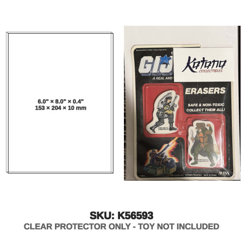 GI Joe Eraser Set Serpentor and Dial Tone