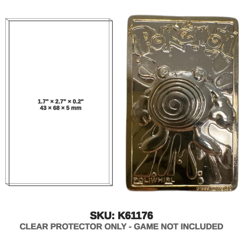 Burger King Pokemon 1999 Poliwhirl Gold Plated Card