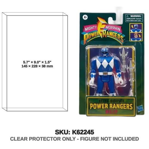 Billy Power Rangers Retro-Morphin Fliphead Blue Ranger Figure
