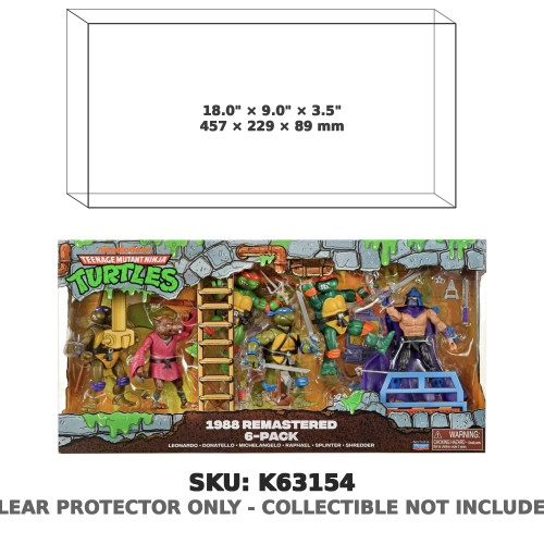 Teenage Mutant Ninja Turtles Classic 4" Remastered Figure 6-Pack