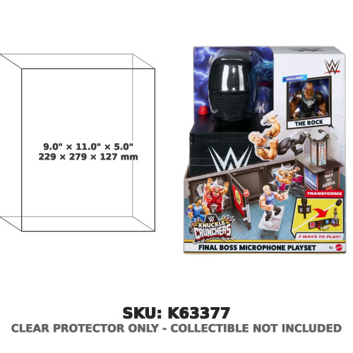 The Rock WWE Knuckle Crunchers Final Boss Microphone Playset