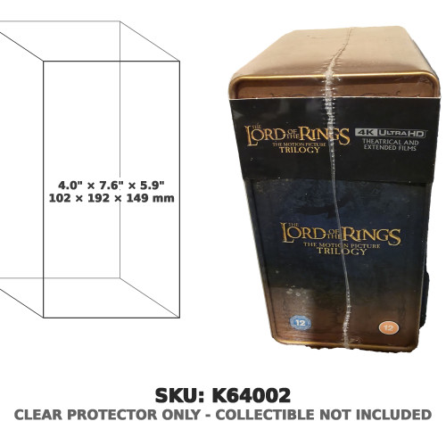 Lord of the Rings Motion Picture Trilogy 4K Ultra HD Library Case