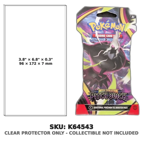 Pokemon Mega Evolution Pitch Black Sleeved Booster Pack
