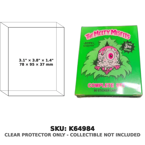 Melty Misfits Series 3 Complete Sticker Card Set