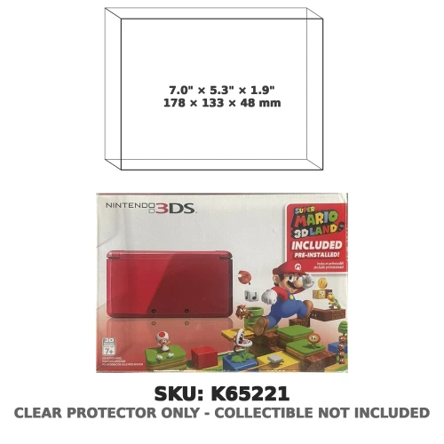 Nintendo 3DS Red Super Mario 3D Land Console Bundle