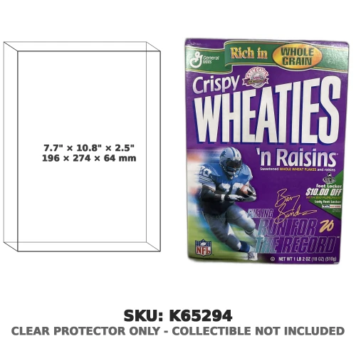 Barry Sanders Crispy Wheaties 'n Raisins Cereal Box