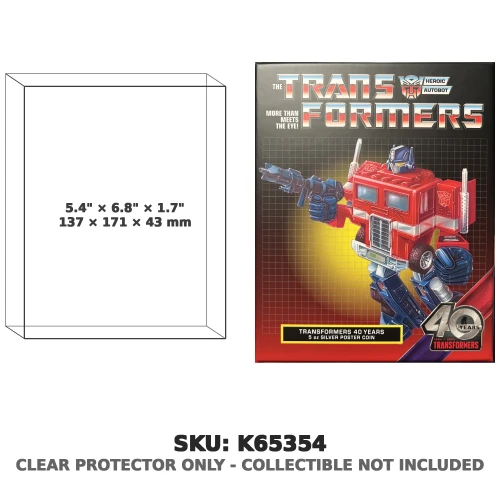 Optimus Prime Transformers 40th Anniversary 5oz Silver Poster Coin
