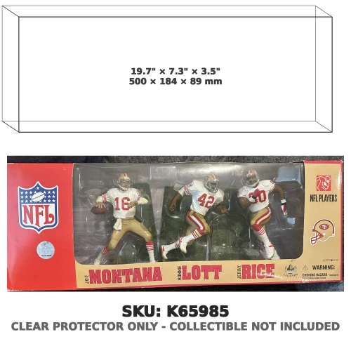 Joe Montana Ronnie Lott Jerry Rice 49ers NFL Legends Figure 3-Pack