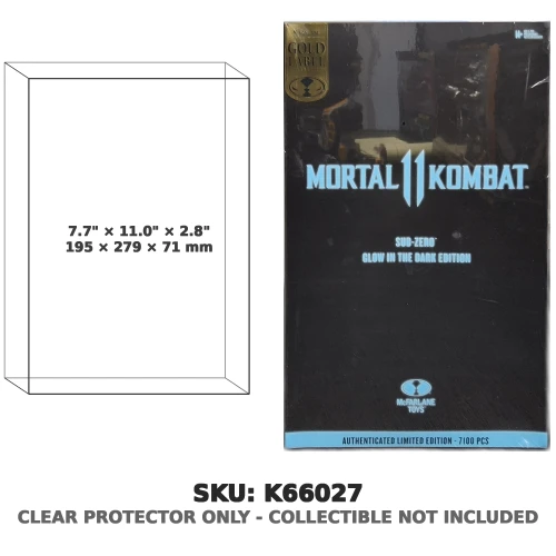 Sub-Zero Mortal Kombat 11 Glow in the Dark Gold Label Figure