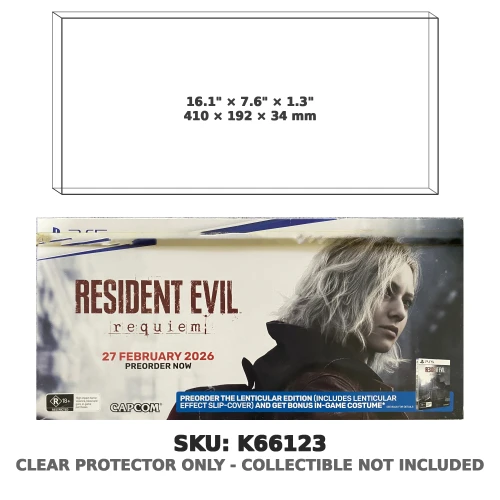 Resident Evil Requiem PS5 EB Games AU Store Promo Display