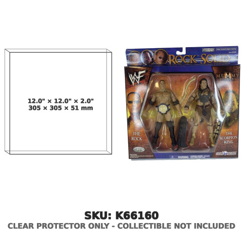 The Rock & Scorpion King WWF Rock Solid Figure 2-Pack