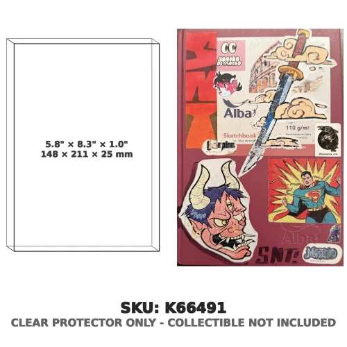 SNT Sticker-Covered Hardcover Sketchbook