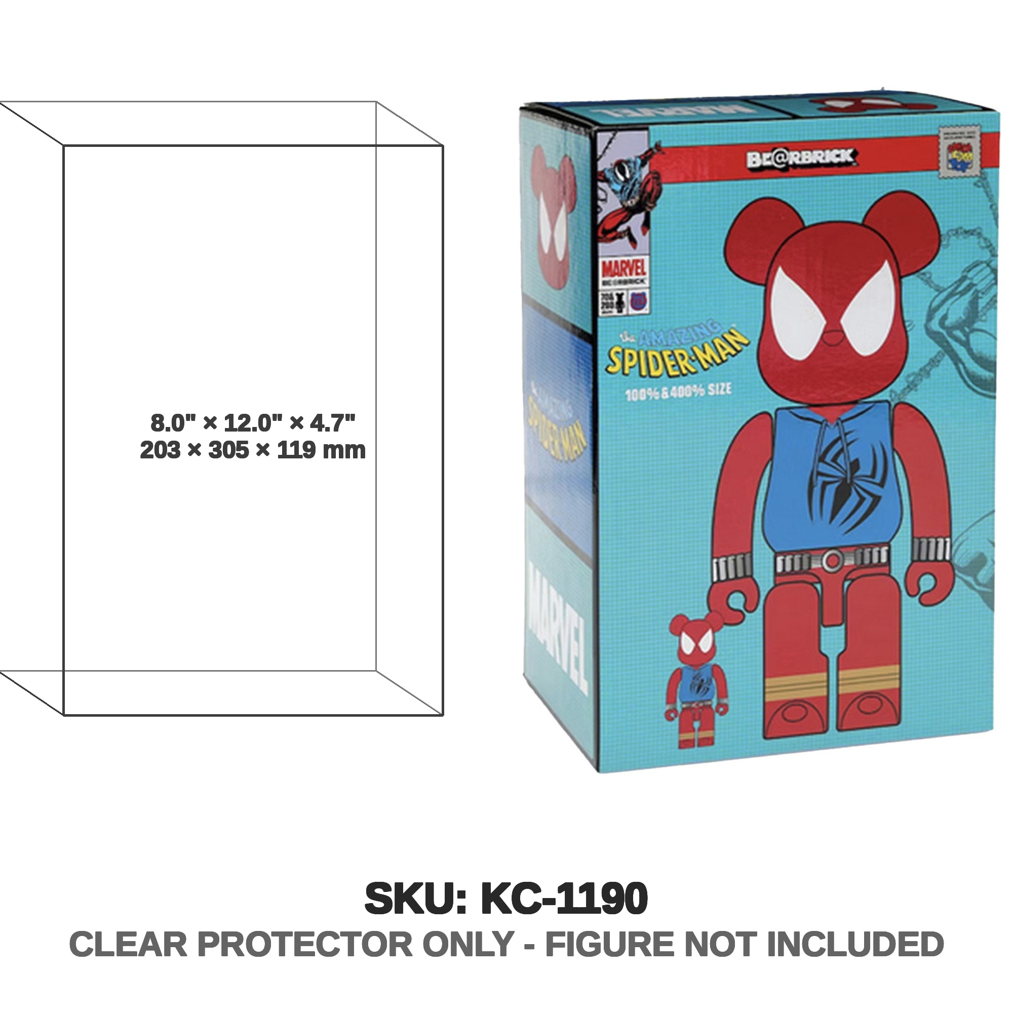 Protector For Medicom Toy Bearbrick 400% Figure Medicom  | Katana