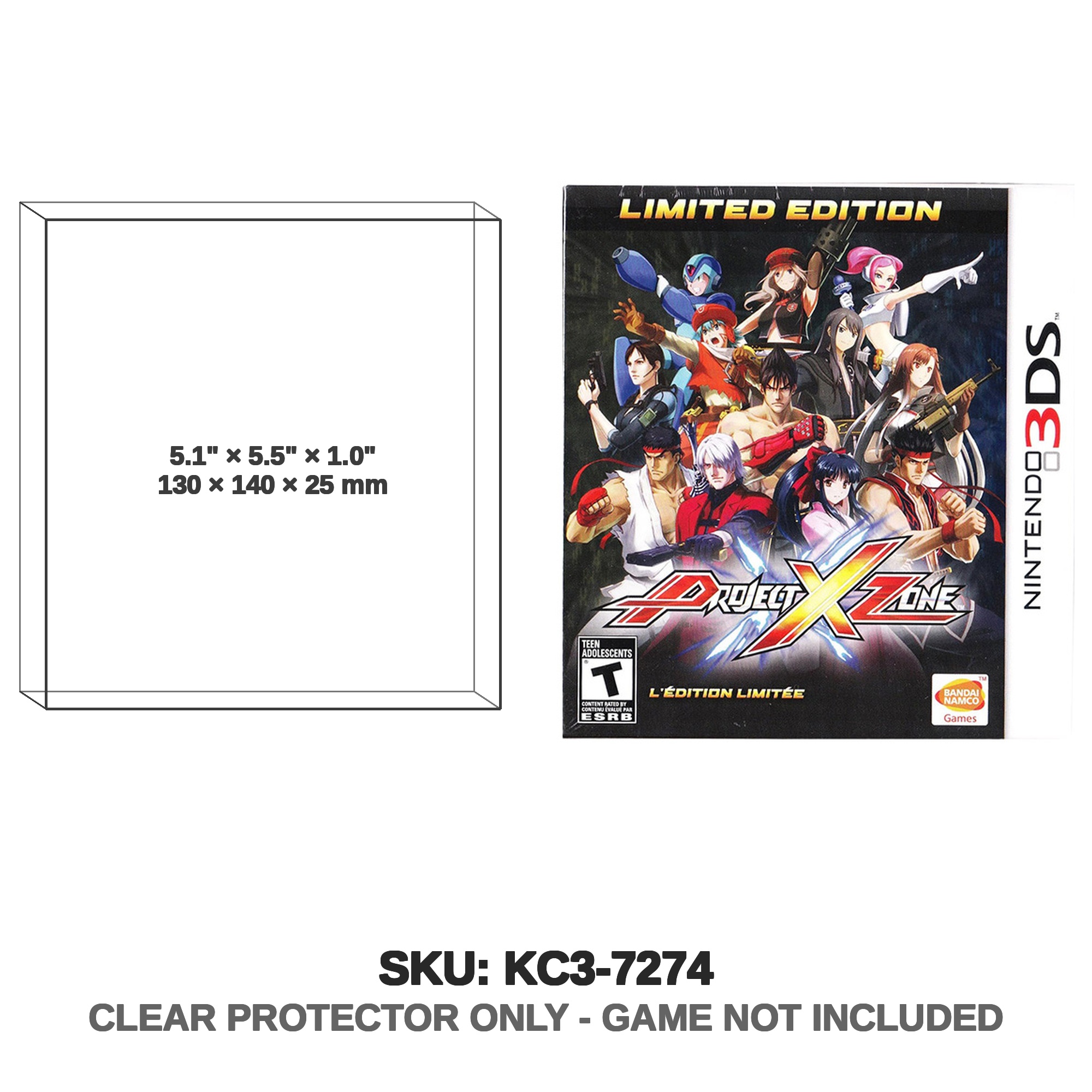 Protector For Project X Zone - Limited Edition - Nintend | Katana