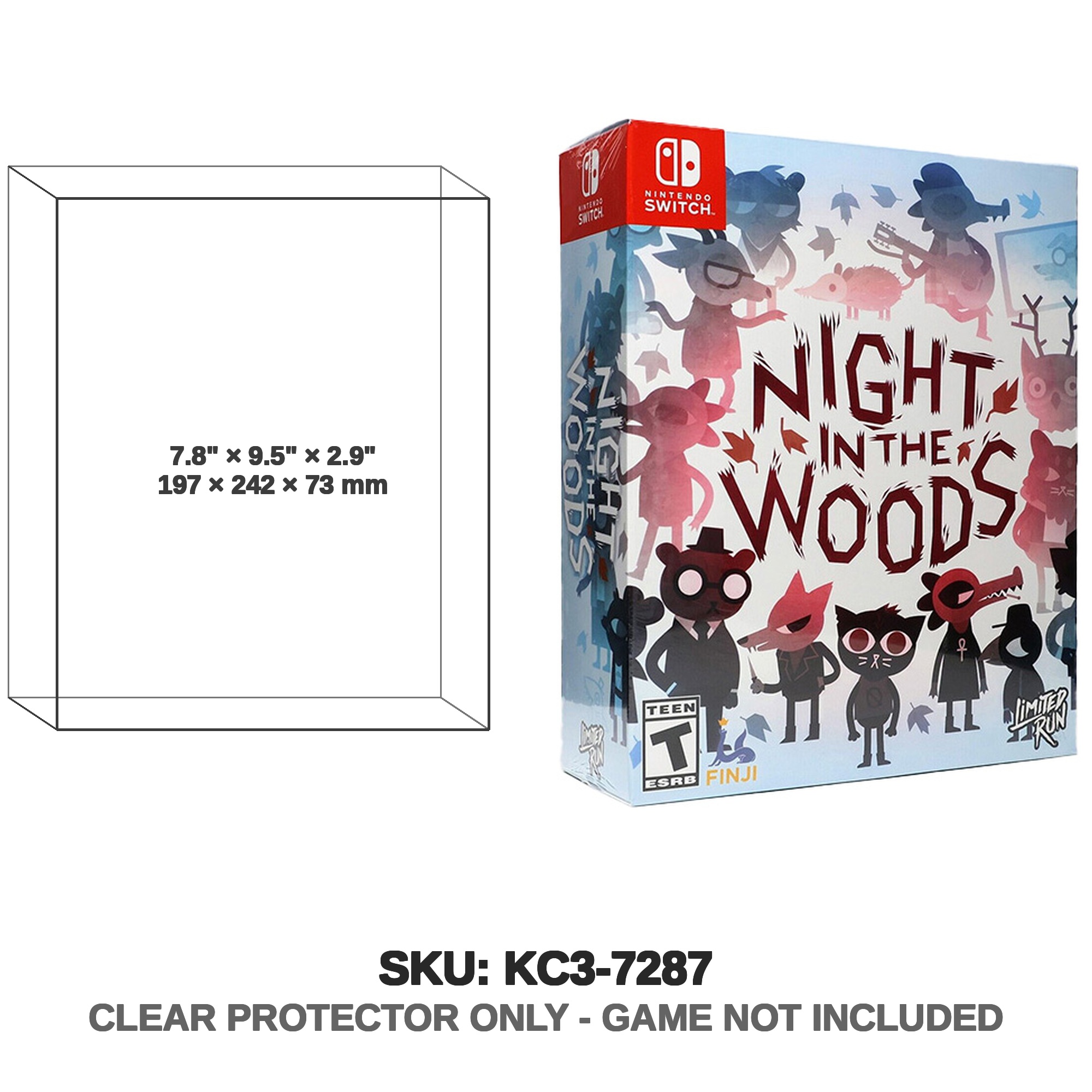 Protector For Limited Run Games Night in the Woods Ninte | Katana