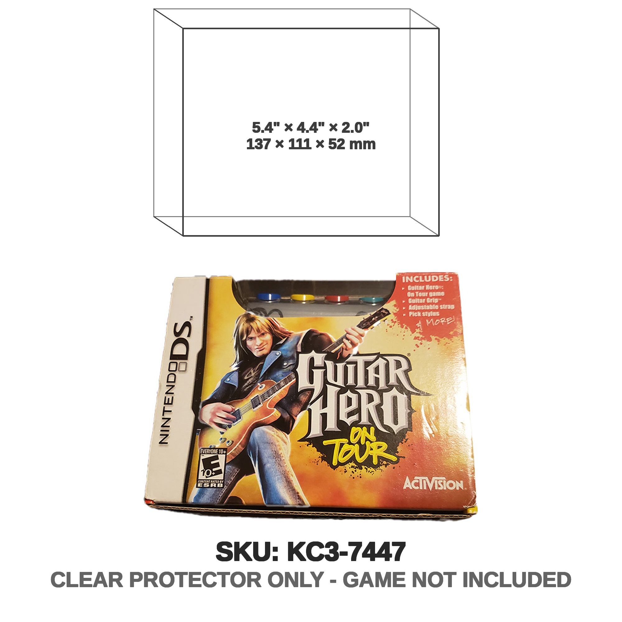 Protector For Bandai Guitar Hero On Tour Nintendo DS Gam | Katana