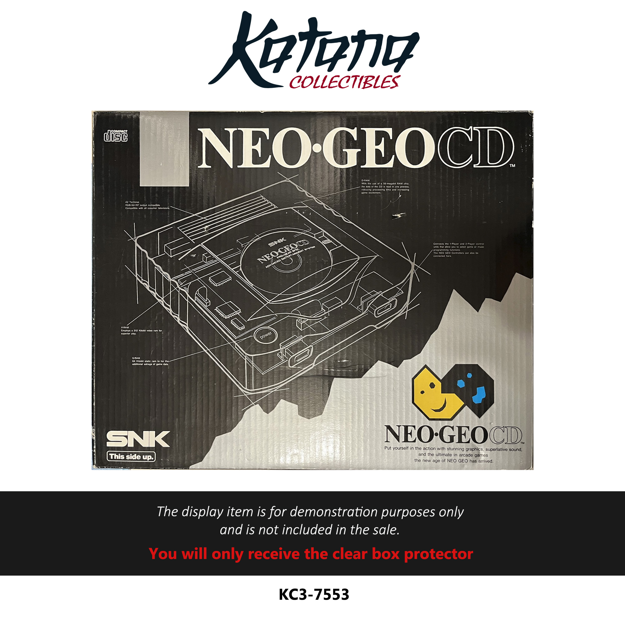 Protector For Neo Geo CD NTSC (with extra space on top for handle)