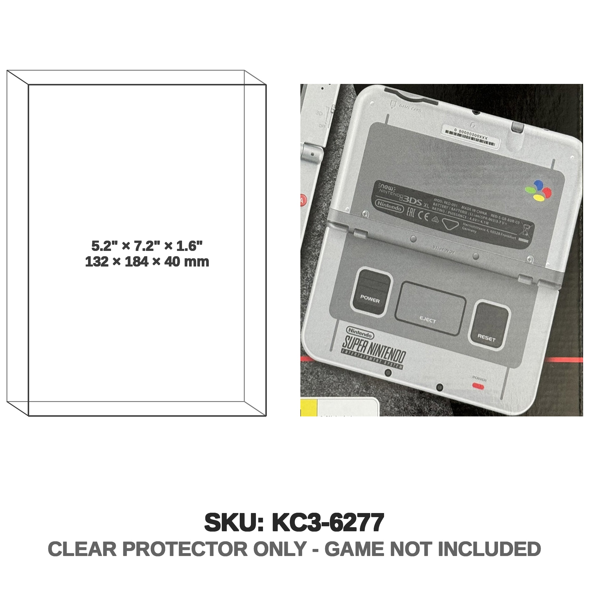 Protector For New 3Ds Xl Snes Edition (Pal) | Katana Collectibles