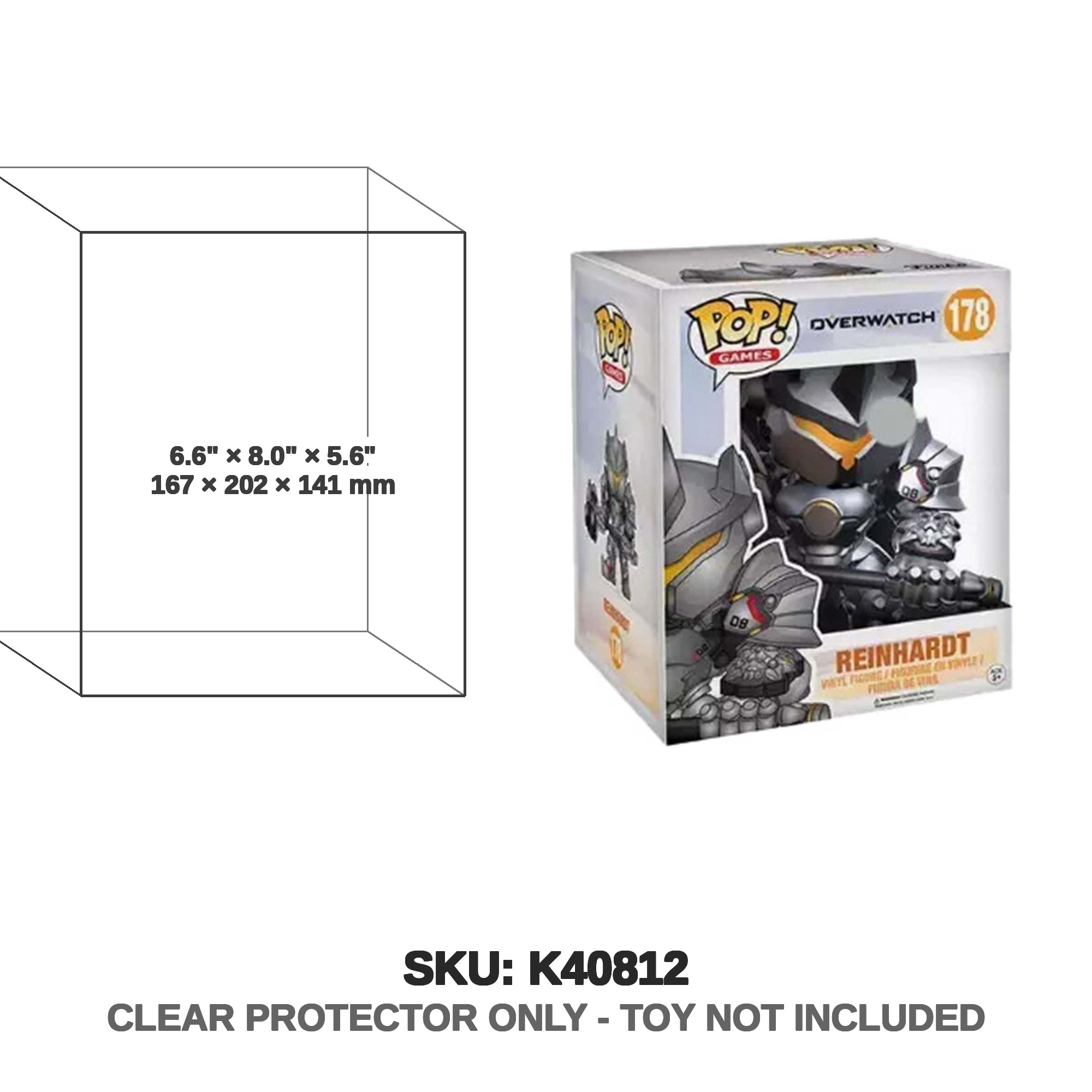 オーバーウォッチ　Funko POP! ラインハルト　ジャンク品 Amazon.com: Funko POP Games: Overwatch Reinhardt Toy Figures