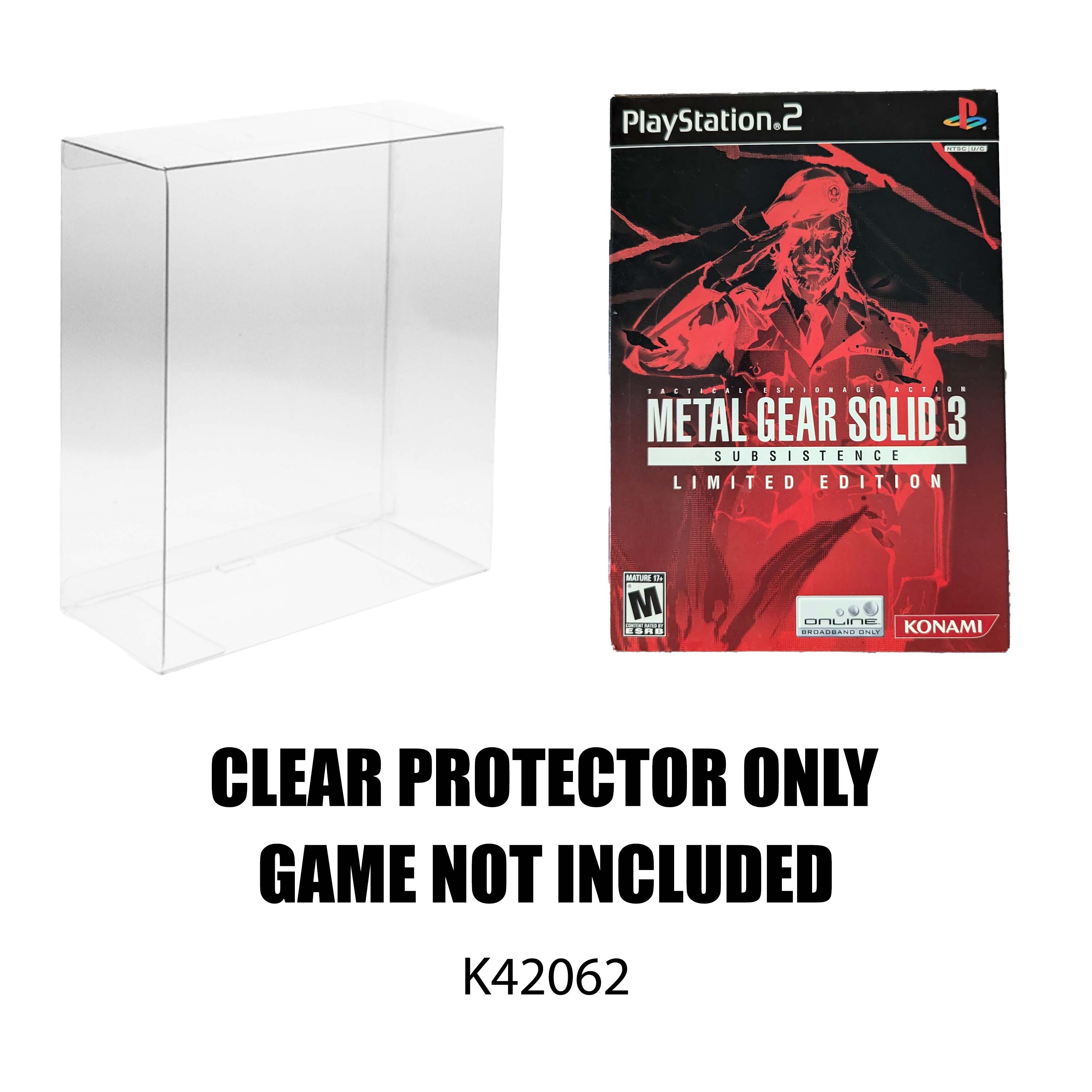 Protector For Metal Gear Solid 3 Subsistence Limited Edition