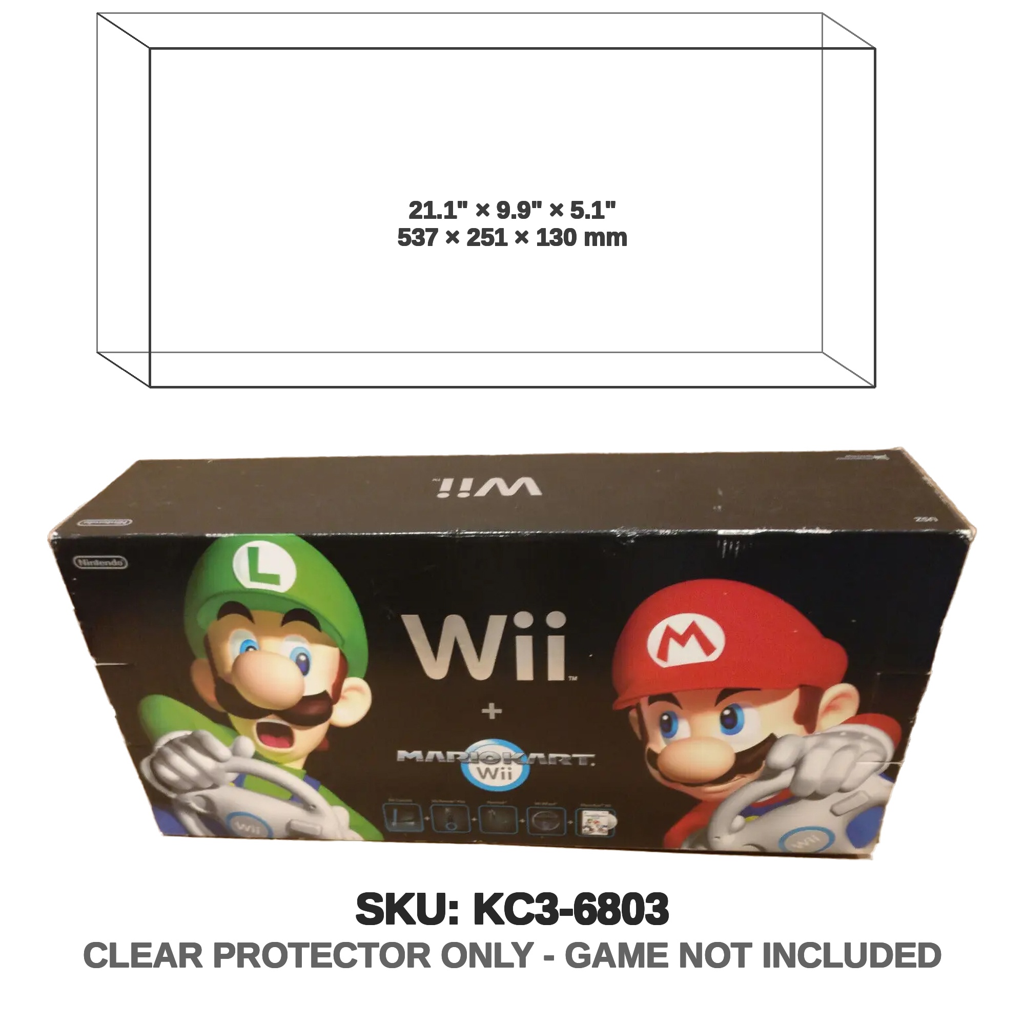 Protector For Nintendo Mario Kart Wii Console Party Bund | Katana