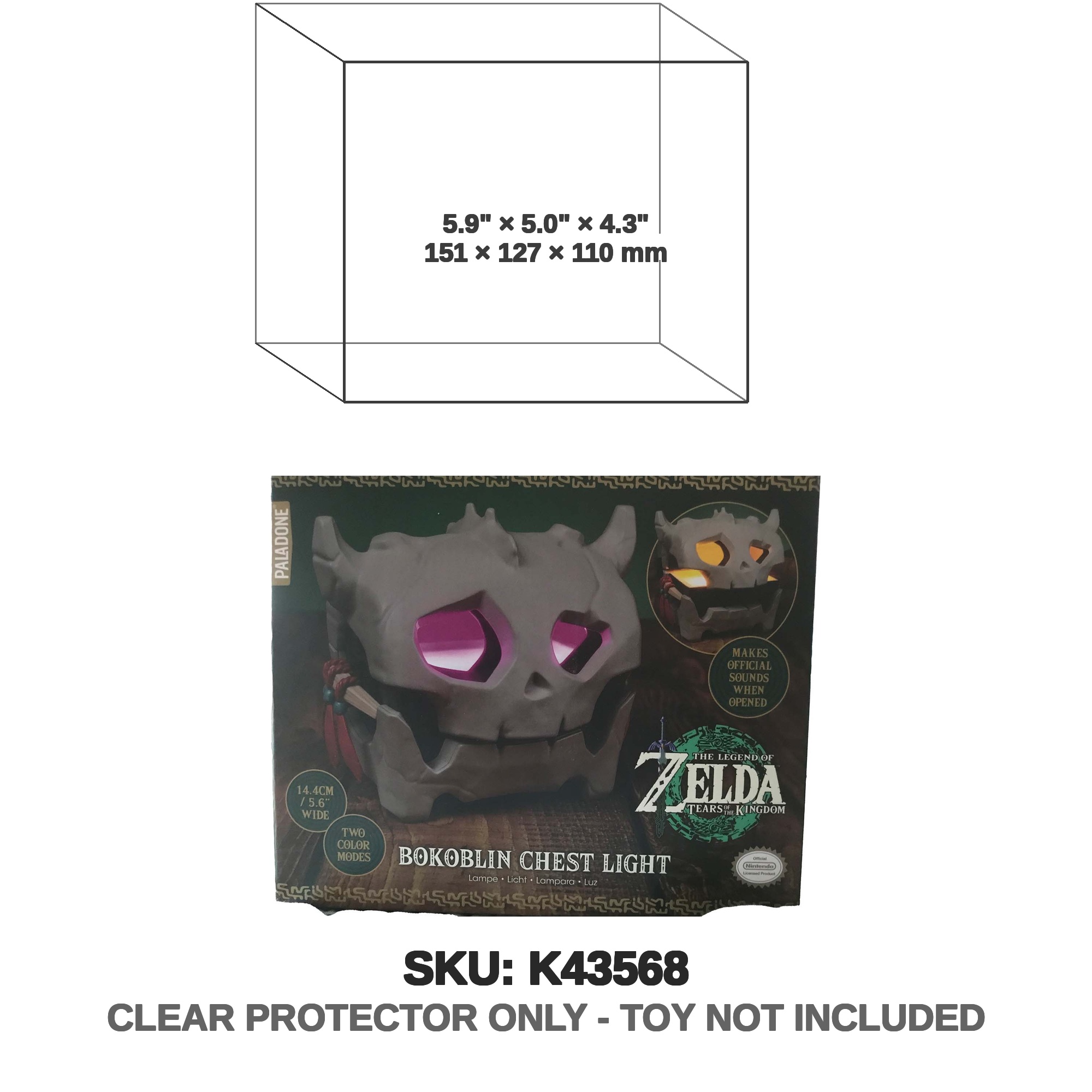 Protector For Nintendo The Legend of Zelda Bokoblin Ches | Katana
