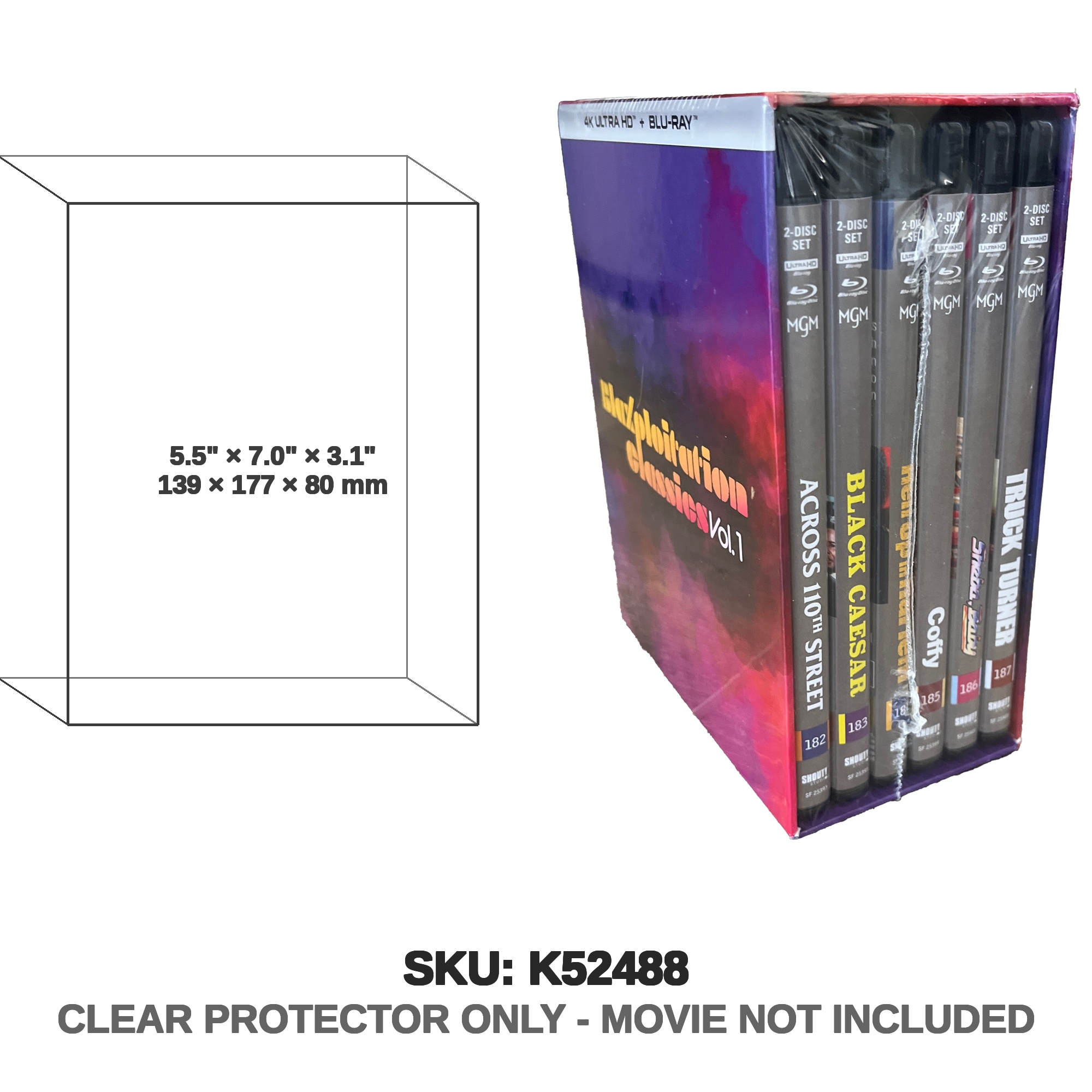 Protector For Shout Factory Blaxploitation Classics Vol. 1 4K
