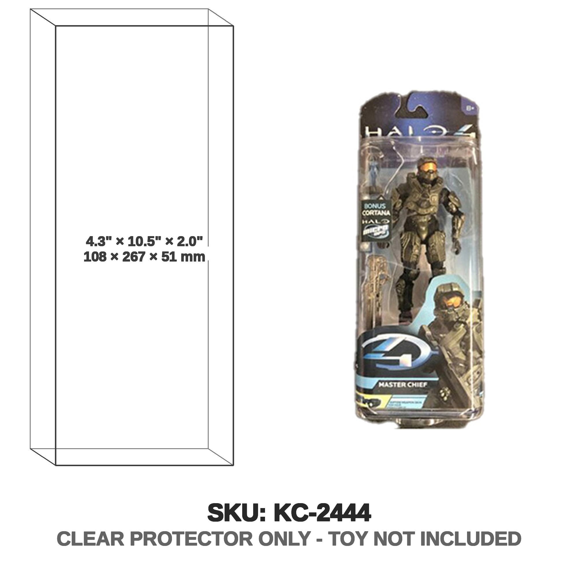 Protector For Halo Master Chief 5” Action Figure w/ Cortana