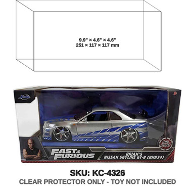 新品クリアケース1/24スカイラインGT-R（BNR34）美品 Protector For Brian's Nissan Skyline GT-R Fast & Furious | Katana