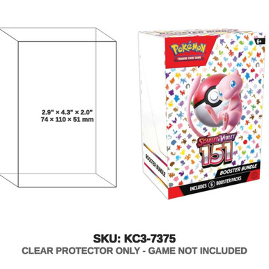 Protector For Pokemon 151 English Booster Bundle - Katana Collectibles