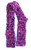 Pink and purple knit scarf