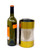 Yellow and silver stainless steel wine chiller/utensil holder