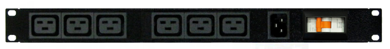 Power Strip 6 Outlets | IEC C19 | 19in 1RU Horizontal