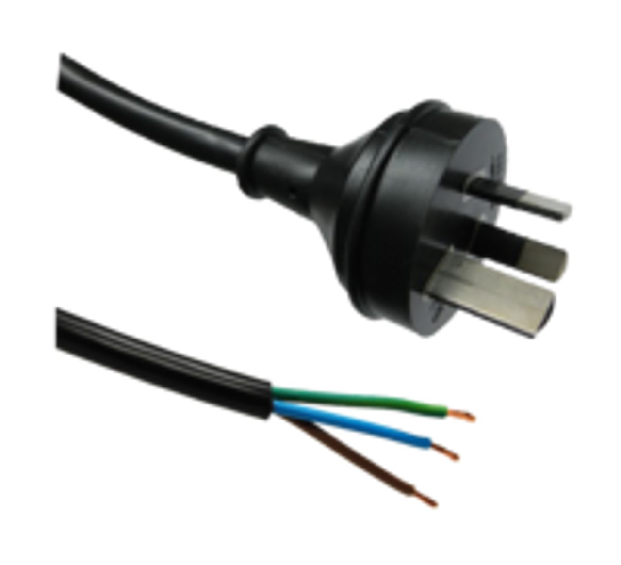 15A 3 pin plug on  Black cable