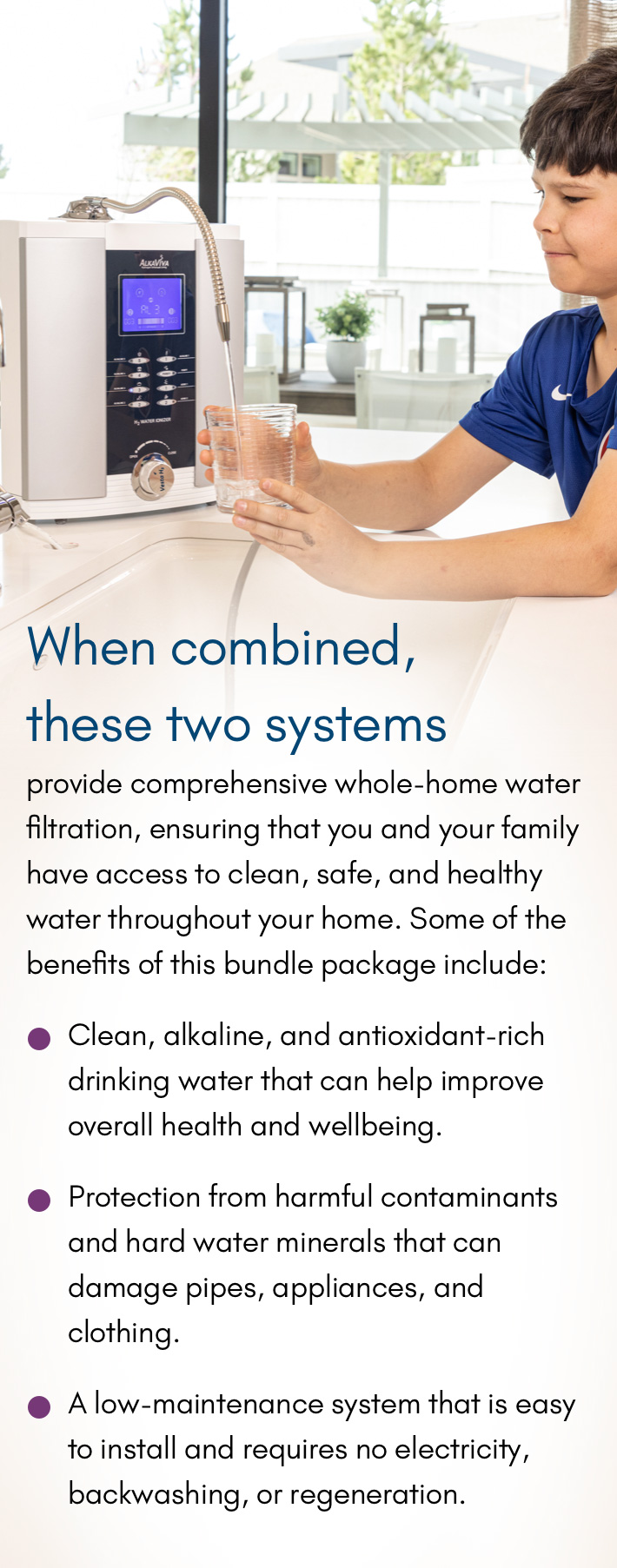 Premium filtration technology for perfect drinking water.