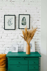 How to Whitewash an Interior Brick Wall and Wood