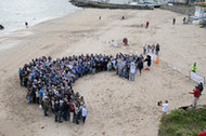 Superpod World Record Breakers on New Quay Beach