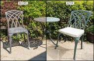 How to spray paint metal garden furniture