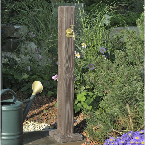 Watering Post - Walnut Wood Effect.