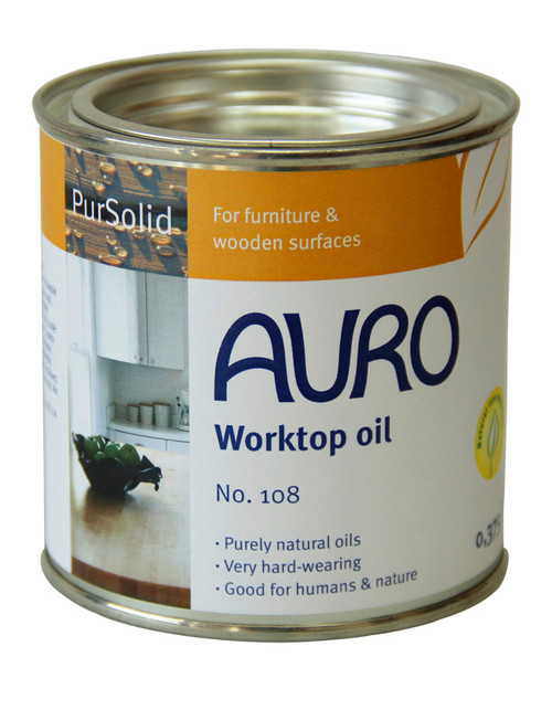 Auro 108 Natural Worktop Oil (375ml).